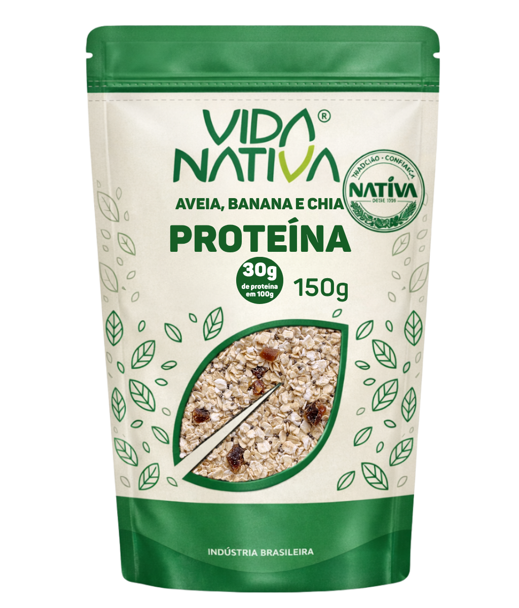 Aveia + Banana + Chia com Proteína