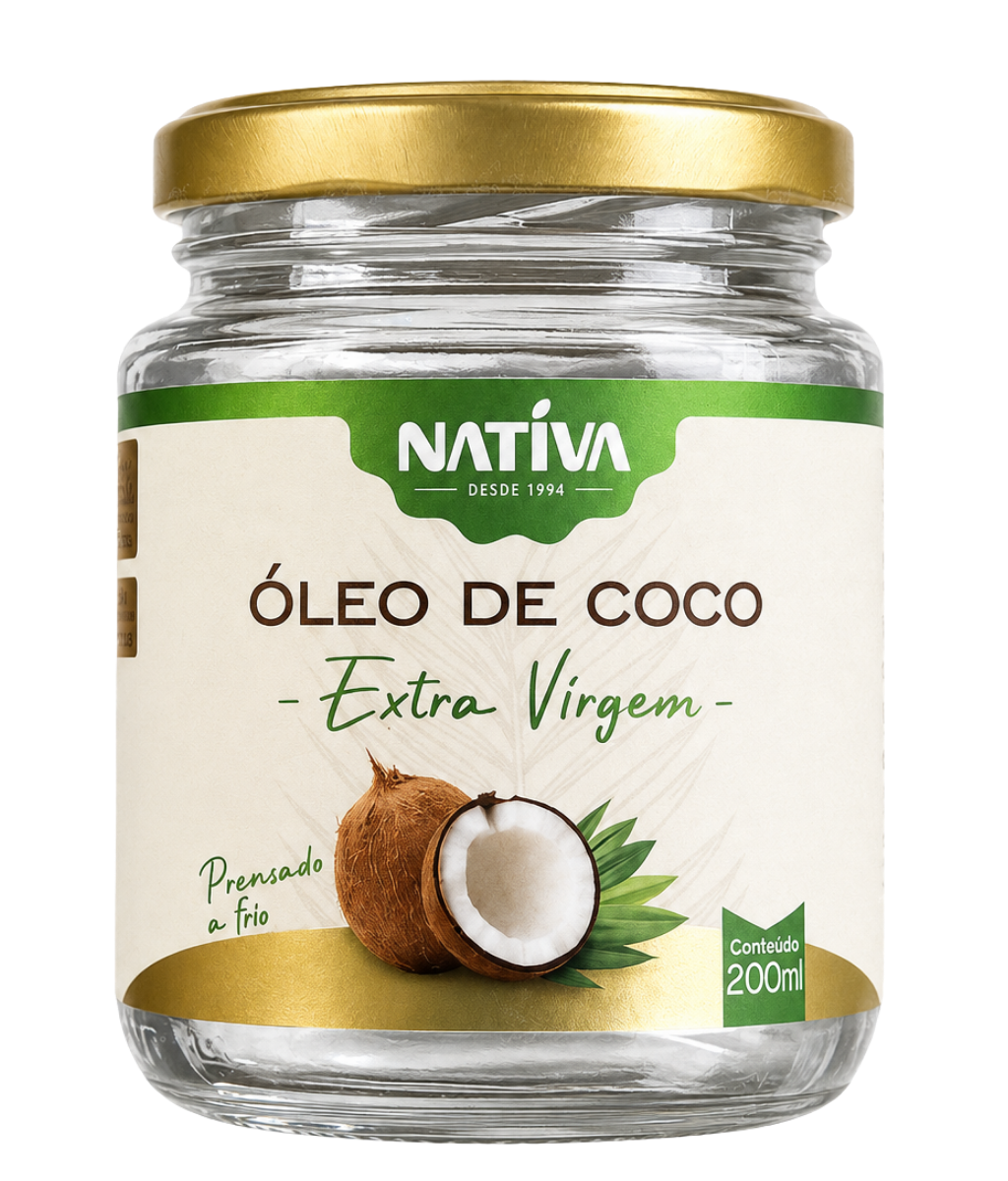 Óleo de Coco Extra Virgem 200ml